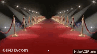 Man In Plague Doctor Costume Walking Down Red Carpet GIF