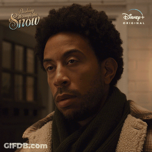 Man In Plaid Jacket And Scarf Disney Advertisement GIF