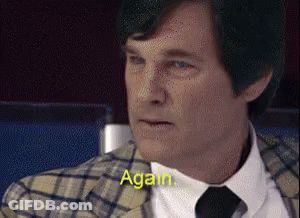 Man In Plaid Jacket And Tie Says Again GIF