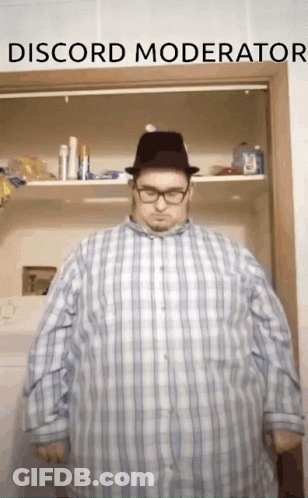 Man In Plaid Shirt And Hat By Discord Moderator Closet GIF