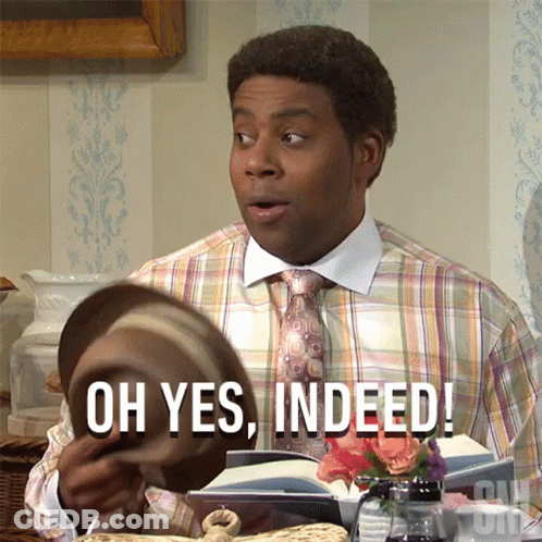 Man In Plaid Shirt And Tie Saying Oh Yes Indeed GIF