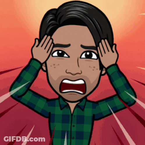 Man In Plaid Shirt Covering Head GIF