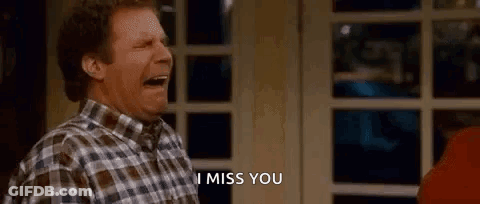 Man In Plaid Shirt Crying Miss You GIF