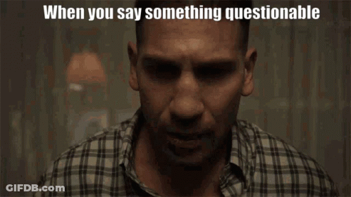 Man In Plaid Shirt Crying Saying When You Say Something Questionable GIF