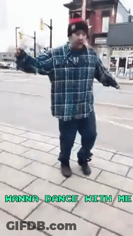 Man In Plaid Shirt Dancing Hanna Dance With Me GIF