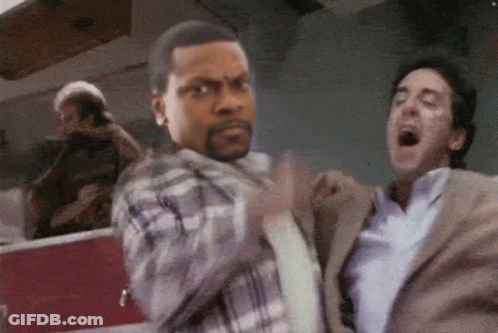 Man In Plaid Shirt Fighting Man In Suit GIF