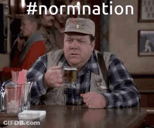 Man In Plaid Shirt Holding Beer GIF