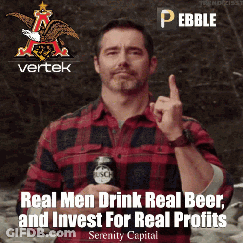 Man In Plaid Shirt Holding Beer GIF