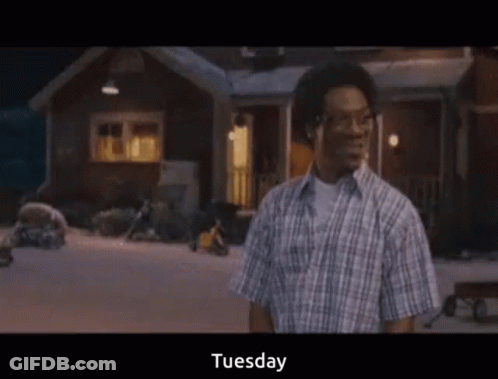 Man In Plaid Shirt In Front Of House GIF
