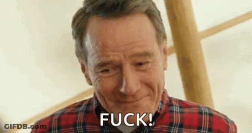 Man In Plaid Shirt Laughing And Saying Fuck GIF