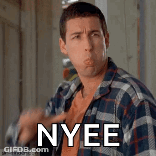 Man In Plaid Shirt Making Funny Face Nyee GIF
