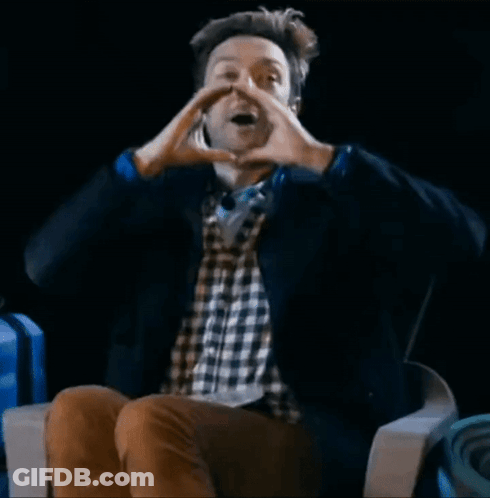 Man In Plaid Shirt Making Heart With Hands GIF