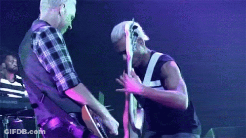 Man In Plaid Shirt Playing Guitar GIF