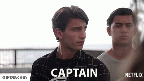 Man In Plaid Shirt Saying Captain GIF
