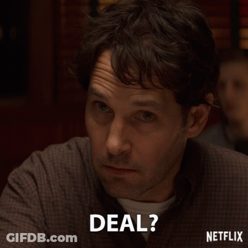 Man In Plaid Shirt Saying Deal GIF
