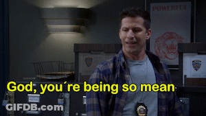 Man In Plaid Shirt Saying God You're Being So Mean GIF