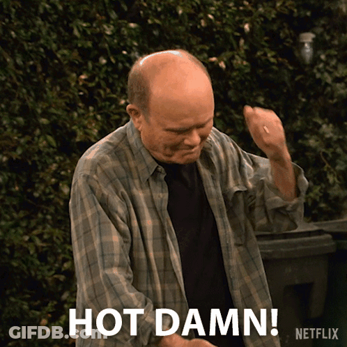 Man In Plaid Shirt Saying Hot Damn Netflix GIF