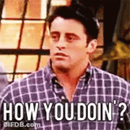 Man In Plaid Shirt Saying How You Doin GIF