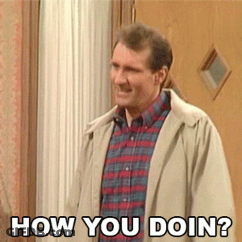 Man In Plaid Shirt Saying How You Doin GIF