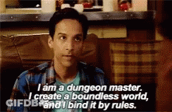 Man In Plaid Shirt Saying I Am A Dungeon Master GIF