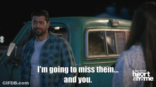 Man In Plaid Shirt Saying I'm Going To Miss Them And You GIF