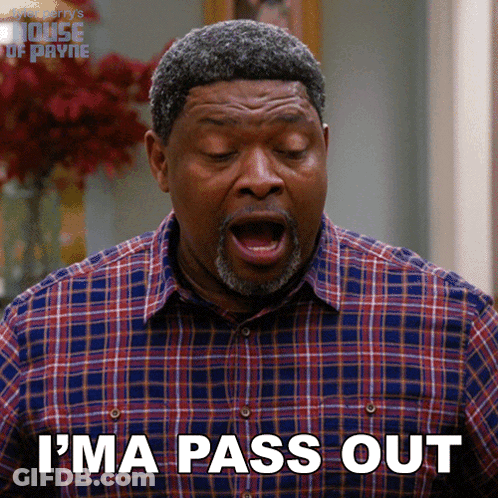 Man In Plaid Shirt Saying Im A Pass Out GIF