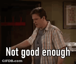 Man In Plaid Shirt Saying Not Good Enough GIF