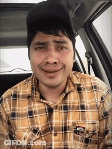 Man In Plaid Shirt Saying Superdry GIF