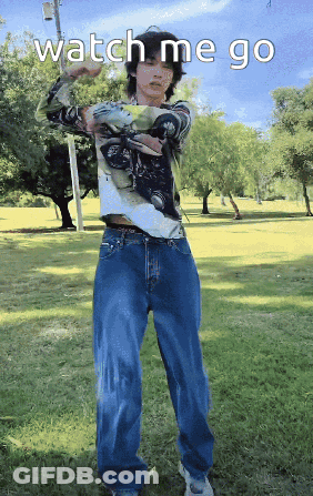 Man In Plaid Shirt Saying Watch Me Go GIF