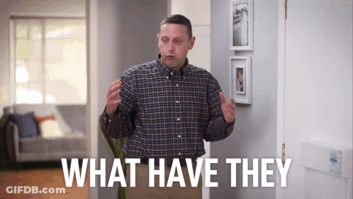 Man In Plaid Shirt Saying What Have They GIF