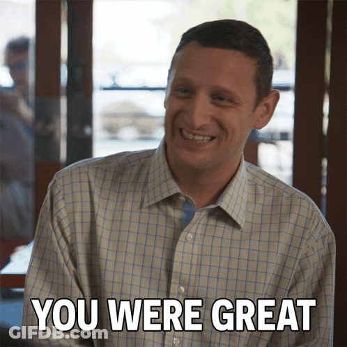 Man In Plaid Shirt Saying You Were Great GIF