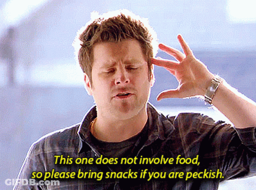 Man In Plaid Shirt Says Bring Snacks GIF