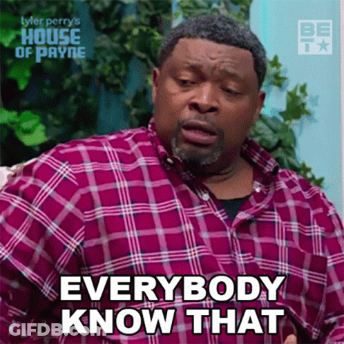 Man In Plaid Shirt Says Everybody Know That GIF