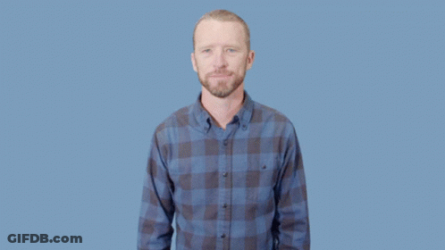 Man In Plaid Shirt Says I Quit Arms Outstretched GIF