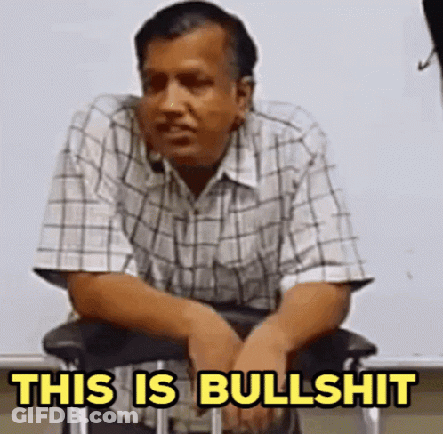 Man In Plaid Shirt Says This Is Bullshit GIF