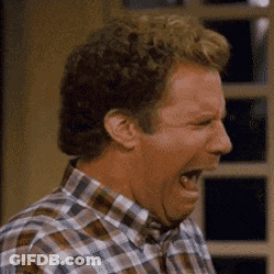 Man In Plaid Shirt Screaming GIF