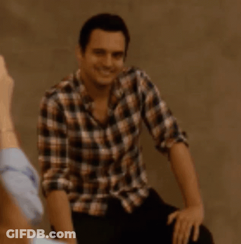 Man In Plaid Shirt Taking Selfie GIF