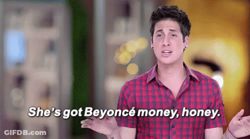Man In Plaid Shirt Talking About Beyonce Money And Honey GIF