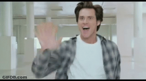 Man In Plaid Shirt Waving GIF