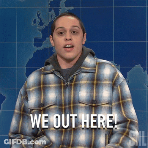 Man In Plaid Shirt We Out Here GIF
