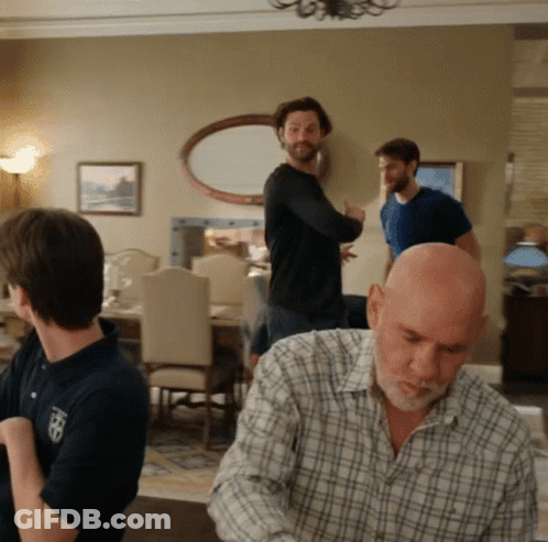 Man In Plaid Shirt With Eagle GIF