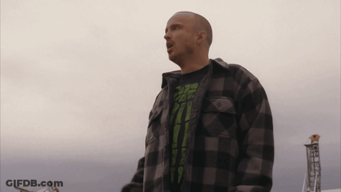 Man In Plaid Shirt With Skeleton GIF
