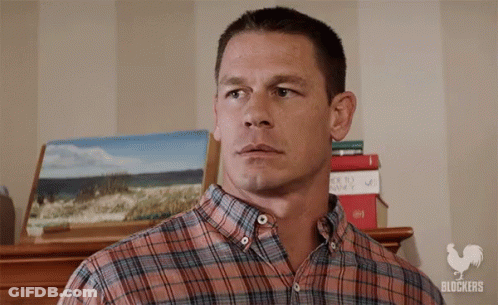 Man In Plaid Shirt With Stack Of Books And Painting GIF