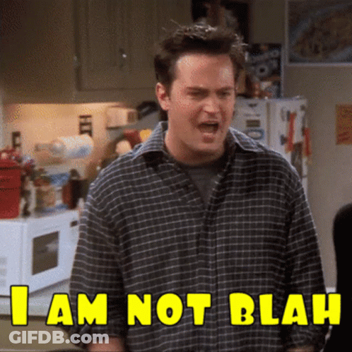 Man In Plaid Shirt Yelling I Am Not Blah GIF