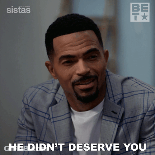 Man In Plaid Suit Saying He Didnt Deserve You GIF