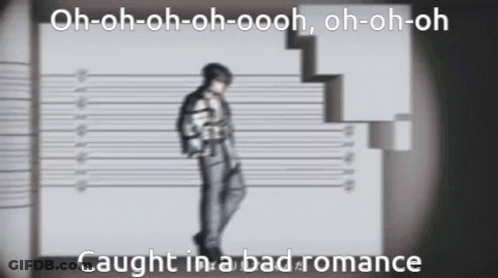 Man In Police Lineup Says Caught In A Bad Romance GIF