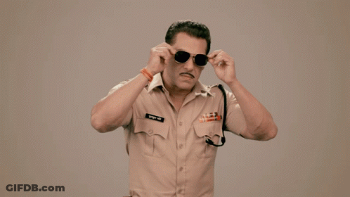 Man In Police Uniform Arre Yaar GIF
