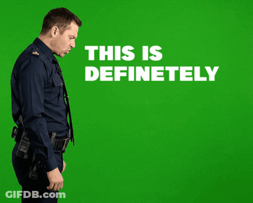 Man In Police Uniform Says This Is Definitely A.I. Stop GIF