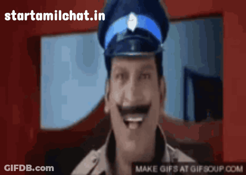 Man In Police Uniform Smiling GIF