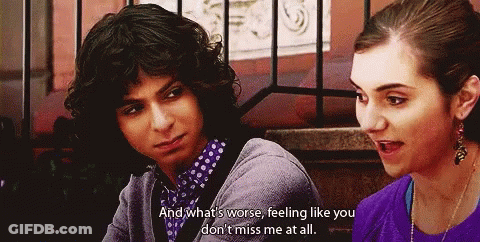 Man In Polka Dot Shirt And Gray Cardigan By Lucky Star Sign GIF